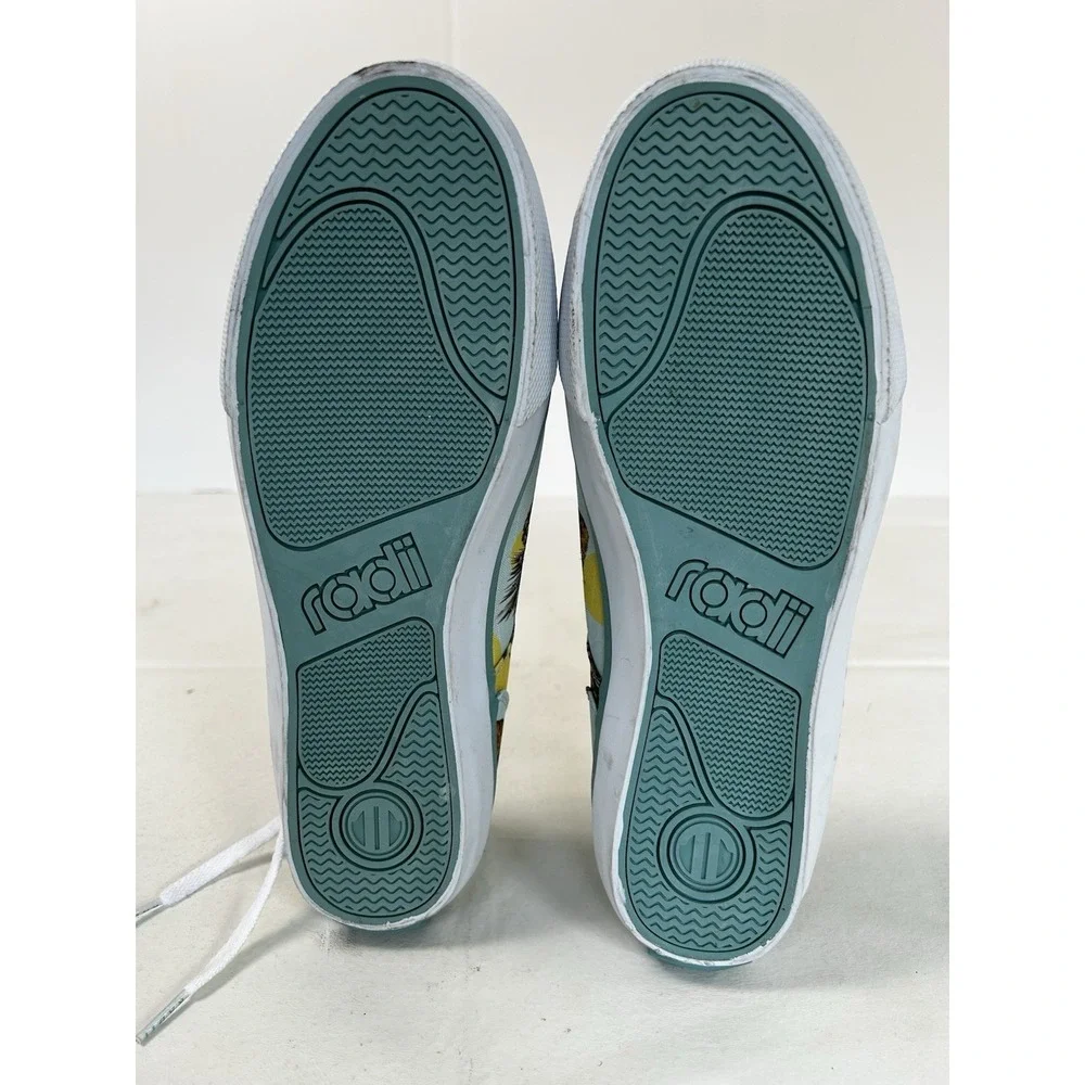 NWT Radii AXEL Mint Pineapple Lace Up Sneakers Shoes Men's Size 8 FM1052